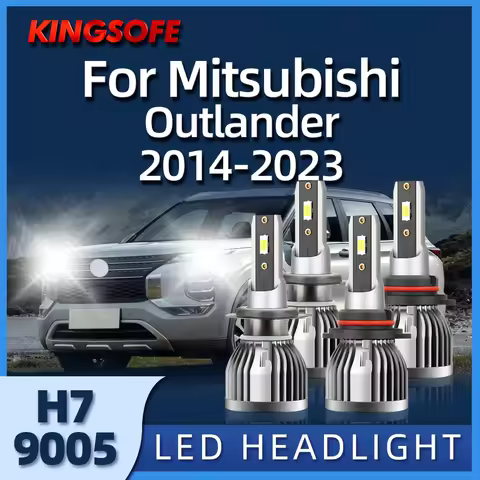 Roadsun 12V 6000K H7 Led Lamp 9005 Headlight Bulb For Mitsubishi Outlander 2014 2015 2016 2017 2018 