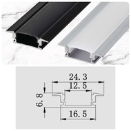 รางไฟอลูมิเนียม 2 เมตร 📌แพ็ค 5 เส้น 📌รางไฟอลูมิเนียม รางไฟ LED