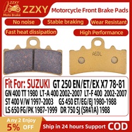 1 Pair Motorcycle Rear Brake Pad For SUZUKI GN 400 TT 1980 LT-A 400 02-07 LT-F 400 02-07 ST400 V/W 9