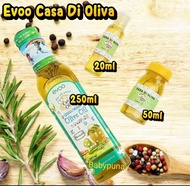 CASA DI OLIVA EXTRA VIRGIN OLIVE OIL - EVOO OLIVE OIL MPASI Bayi repack 50ML | Evoo Mpasi bayi| Miny