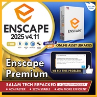 Enscape 4.11 + Asset Library 2025⚡ LIFETIME PREMIUM  ⚡ LIFETIME ACTIVATED ⚡ GOOD SUPPORT