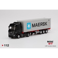 MINI GT MERCEDES BENZ ACTROS w/ 40FT CONTAINER "MAERSK"