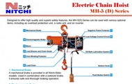 รอกโซ่ไฟฟ้า 2 ตัน Nitchi รุ่น MH5020