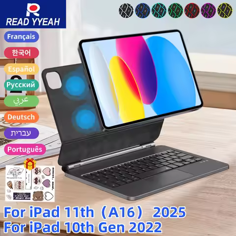 Magic Wireless Keyboard for iPad A16 2025 Case for iPad Air 6 11 2024 Pro 13 Pro 11 2024 for iPad Pr
