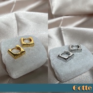 Square Gold Silver Hoop Earring