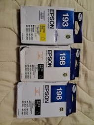 Epson 193 Yellow & 198 Black Ink Cartridges (3 pcs)