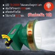 (ประกัน1ปี) ไฟคาดหัว ดำน้ำ 1688-7 ตราช้าง สวิตช์หมุนหรี่ กันฝน หาปลา ไฟส่องกบ BROWN TH
