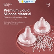 Children's Milk Bottle & Accessories Compatible with Pigeon Milk Bottle | Anti-Colic Silicone Nipple
