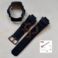 Strap Replacement With Bezel Black AW-591 AW-590 AW-5230 AWG-M100 AWG-M101 AW-582B G-7700 G-771