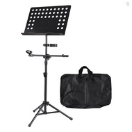 ssgsg 3-in-1 Professional Portable Sheet Music Stand Detachable Microphone Stand Phone Holder Music Stand Metal Height Adjustable Tripod Stand for Piano Violin Guitar She