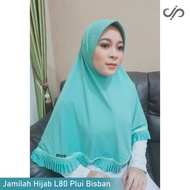 Jamilah Hijab L80 Plui Bisban Hijab Instan Panjang 80 Cm Bahan Jersey