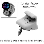2 Piece Sun Visor Retainer Clip Sun Visor Fastener Gray Plastic for     ACCENT I30  852353X000TX