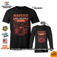 (READY STOCK XS-5XL) Fishing tshirt mahseer pemburu ikan kelah Graphic tshirt design 100% Cotton kod T-0084