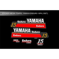 Sticker Stiker Mesin Tempel Yamaha 15Pk