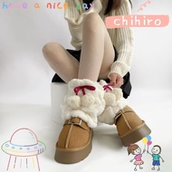 Chihiro Plush Fluffy Boots Cover - Soft Fur Lining | Ideal for Autumn/Winter