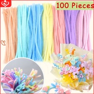 Aikoky Fuzzy Wire 100pcs Chenille Twist Wire Handmade Toys Diy Toys For Girls