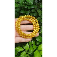 Vòng tay nữ đá mắt hổ tự nhiên vàng anh vip 6mm quấn tay 3 vòng đẹp vòng màu vàng anh tươi đẹp hợp n