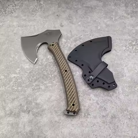 PSRK Full Tang 14C28N Steel Axe G10 Or Micarta Handle Multipurpose Wood Cutting Rescue Axe Outdoor S