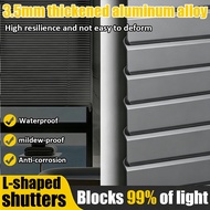 【Thickened aluminumalloy】 bidai tingkap blind curtain  venetian blind 2 panel blinder no drill  curt