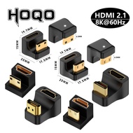 360 Degree Mini HDMI U-shaped Adapter 180 Mini HDMI Male to HDMI Female Angled 90 l Type Converter HD 2.1V Extension 4K 8K 60Hz