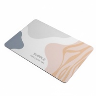 [Home Shopping] [Next Day Delivery] Ready Stock Simple Printed Diatomaceous Earth Mat Absorbent Thic