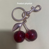 1pc Cherry Keychain diy accessory realistic multi-color cherry pendant fashionable bag pendant cherr