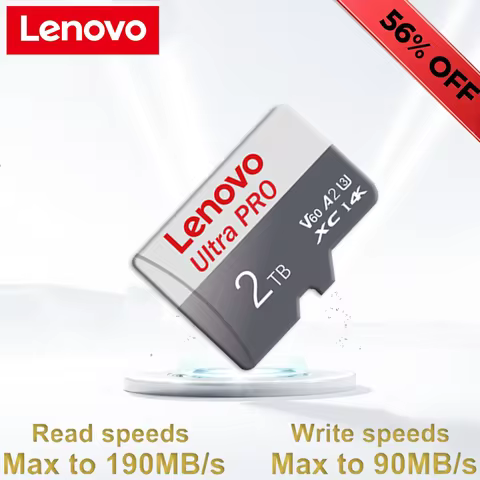 Lenovo 2TB SD Card UHS-I 128GB 512GB Memory Card 200MB/s 1TB Micro TF SD V30 Speed Class for 8K Vide