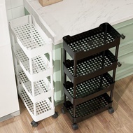 Gap Storage Rack Kitchen Floor Multi-Layer Fruit and Vegetables Storage Trolley Narrow Gap Mobile/Slim Rack / Kitchen Bathroom Trolley Rack with Wheels Rolling Roller / Movable Portable