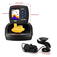 แบบพกพา Fish Finder ไร้สาย Sonar Sensor ตกปลาความลึก Finder Locator Fishfinder แบบมีสาย Transducer ส