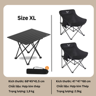 [COMBO] Bàn Ghế Mặt Trăng Gấp Gọn Nhỏ Gọn Tiện Lợi Dễn Dàng Sử Dụng Lắp Ráp Khi Mang Đi Camping Kết 