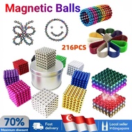 🇸🇬 [In Stock] 216PCS DIY Magnet Early Education Gift color buck ball Educational set With Iron Box