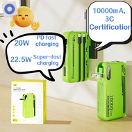 Ready Stock Power Bank Portable Charger Powerbank 10000mAh External Battery PD 22.5W Fast Charging P