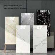 30cm x 60cm Dapur Kitchen Wall Sticker Paper Dinding Bathroom Wallpaper Waterproof Tile Sticker 仿大理石