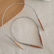 40cm Length Carbonized Ring Needle Ring Needle Sweater Knitting Sleeve Short Ring Needle Hand Knitti