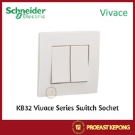 SCHNEIDER ELECTRIC [VIVACE] - KB32 2G 2W Switch Socket / KB33 3G 1W Switch Socket