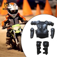 [KOZEEY] Kids Motorcycle Full Armor Suit Children Armour Vest Dirt Bike Gear Knee Eblow