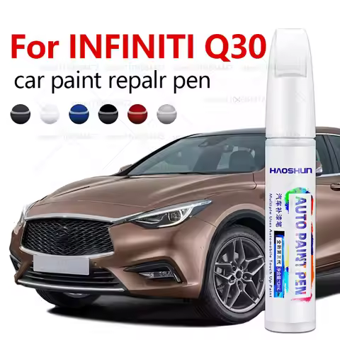 Car Paint Repair Pen For 2015-2019 INFINITI Q30 Paint Scratch Repair Accessories Black KH3 Brown CAS
