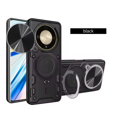 For Honor X9c Smart Phone Case Honor X9c Smart Case Heavy Duty Rugged Armor Magnetic Bracket CaseSli