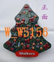 ◎挖寶庫◎國外帶回 walkers 蘇格蘭皇家聖誕樹造型餅乾空鐵盒/收納盒