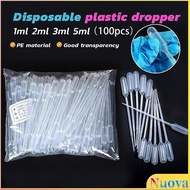 Nva 100Pcs 1ml/2ml/3ml/5ml Disposable Plastic Dropper Transfer Pipette Dropper