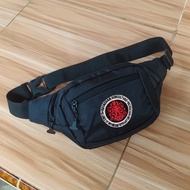 Masberto Tas Selempang Waistbag pria bahan nilon logo bordir terlaris Gaul Bisa Cod Tas Selempang Ma