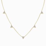 三連鋯石衛星項鍊 - 歐美項鍊 - 簡約項鍊 - 小清新