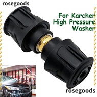 ROSEGOODS1 High pressure hose adapter, Plastic Water Pipe Extension Accessories High pressure quick connector, Universal Quick Connection Pressure washer quick adapter for Karcher