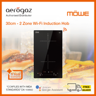 MOWE MW238i 30cm 2 Zone Wi-Fi Induction Hob