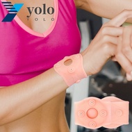 YOLO Magnetic Wrist Guard, Soft Elastic Sports Wrist Brace, Pressure Elbow Guard Magnetic Silicone Hollow Out Design Wrist Support Outdoor
