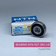 Ball Bearing NTN 627 2RS LLB Size 7x22x7 mm Double-Sided Rubber Cap