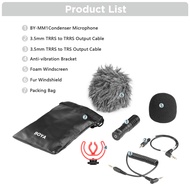 BOYA BY-MM1 ไมค์คอนเดนเซอร์ ไมค์กล้อง Shotgun Microphone สำหรับ Vlog Phone Android DSLR