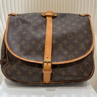 Lv/路易威登  經典Logo印花郵差包斜挎單肩包 男款 33*25*25