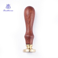 1pc Scrapbook Brass Wax Seal Stamp and Wood Handle sets Letter K Golden 8.9x2.5cm Stamps: 25x14.5mm