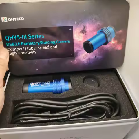 QHYCCD QHY5III485C IMX485 Planetary Camera 4K Resolution with 2.5mm Fisheye Lens for Astrophotograph